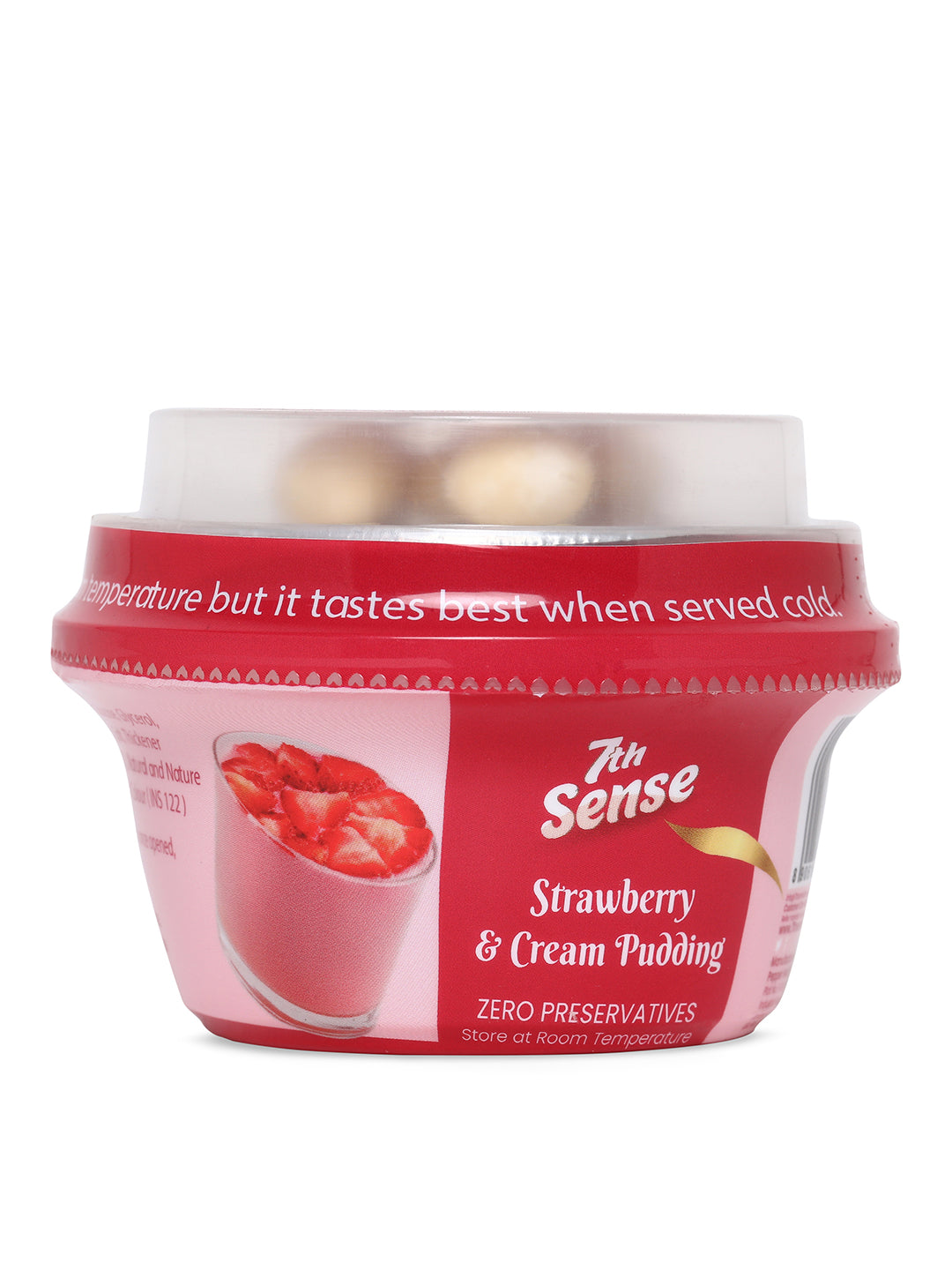 Strawberry and cream pudding